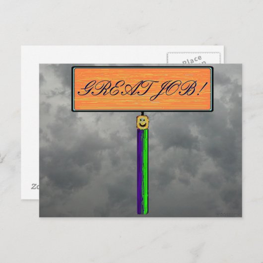 GUTE ARBEIT! Postkarte (Vorne/Hinten)