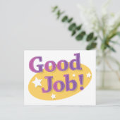 Gute Arbeit! Postkarte (Stehend Vorderseite)