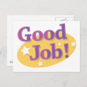 Gute Arbeit! Postkarte (Vorne/Hinten)
