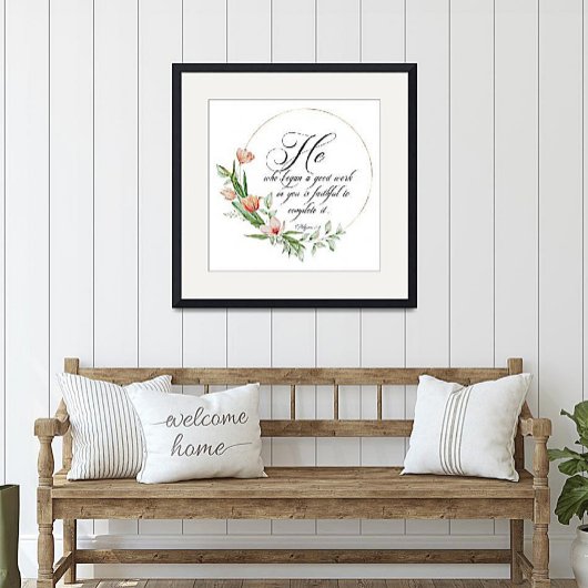 Gute Arbeit, rosa Tulpen Poster