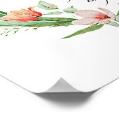 Gute Arbeit, rosa Tulpen Poster (Ecke)