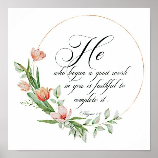 Gute Arbeit, rosa Tulpen Poster (Vorne)