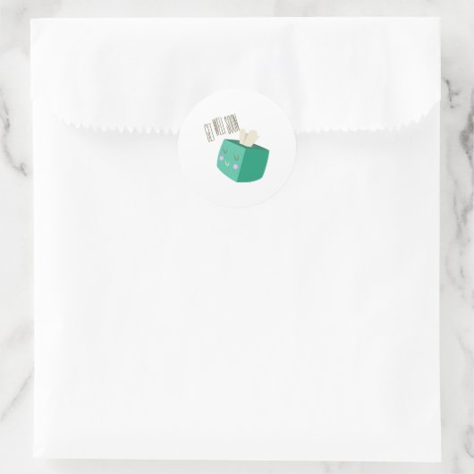 Gute Arbeit Runder Aufkleber (Tasche)