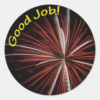Gute Arbeit! Runder Aufkleber