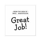 Gute Arbeit vom Schreibtisch aus Permastempel (Design)