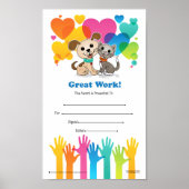 Gute Arbeit! (Wertungszeugnis Nr. 03) Poster (Vorne)