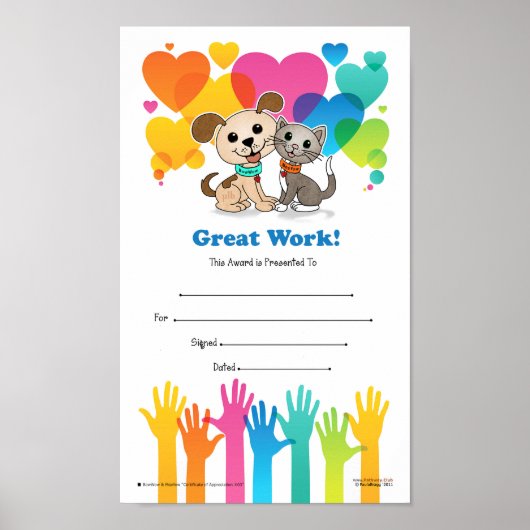 Gute Arbeit! (Wertungszeugnis Nr. 03) Poster (Vorne)