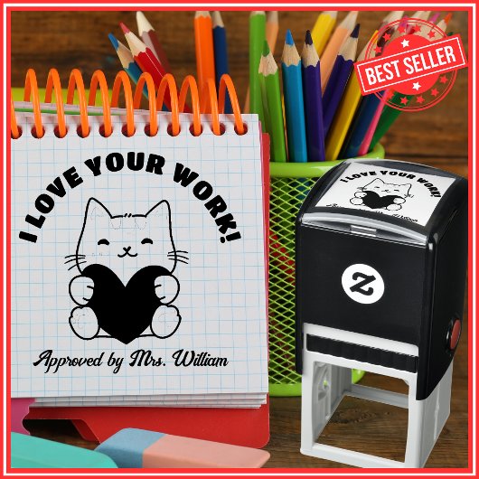 Gute Arbeit zurück zur Schule Ermutigung Lehrer Permastempel