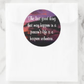 Gute Arbeiten des Hospice Volunteer Runder Aufkleber (Tasche)