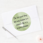 Gute Arbeiten des Hospice Volunteer Runder Aufkleber (Umschlag)