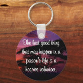 Gute Arbeiten des Hospice Volunteer Schlüsselanhänger (Vorderseite)