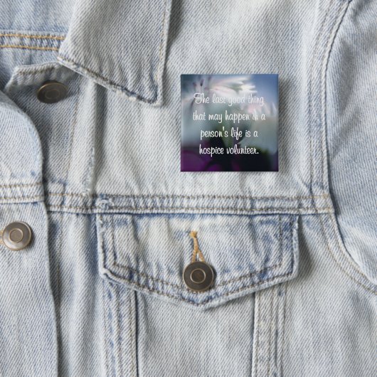 Gute Arbeiten des Pflegeheim-Freiwilligen Button (Beispiel)