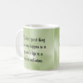 Gute Arbeiten des Pflegeheim-Freiwilligen Kaffeetasse (Vorderseite Links)