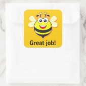 Gute Arbeitsplatzaufkleber Quadratischer Aufkleber (Tasche)