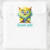 Gute Arbeitsplatzaufkleber Quadratischer Aufkleber (Tasche)