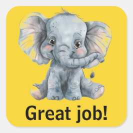 Gute Arbeitsplatzaufkleber Quadratischer Aufkleber