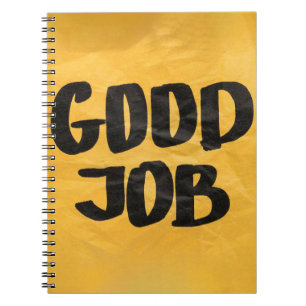 Gute Arbeitsplatzerkennung Positives Lob für Schül Notizblock