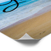 Gute Ausblicke Landschaftlicher tropischer Strand Poster (Ecke)