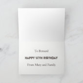 Gute Aussicht auf 50 50. Geburtstag Karte (Innenseite)