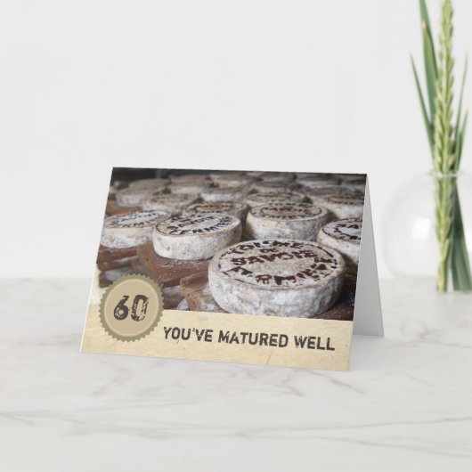 Gute Aussicht auf 60. Geburtstag Karte (Vorderseite)