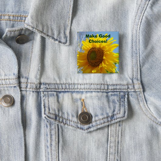 Gute Auswahl! Knöpfe Gelbe Sonnenblumen Button (Beispiel)