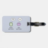 Gute Bakterien, schlechte Bakterien Gepäckanhänger (Rückseite horizontal)