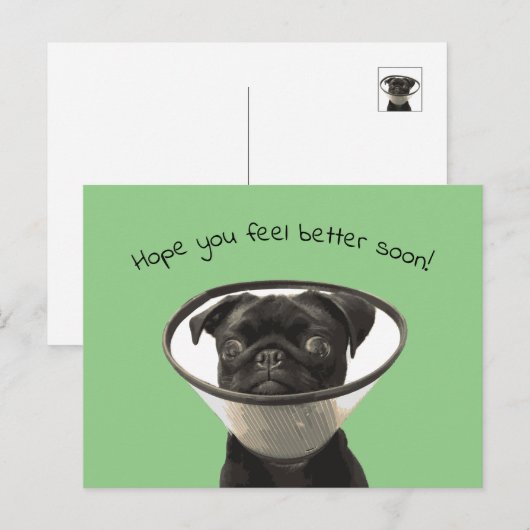 Gute bald Postkarte (Vorne/Hinten)