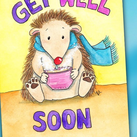 Gute bald Postkarte von Nicole Janes