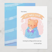 Gute Bärenkarte Einladung (Vorne/Hinten)