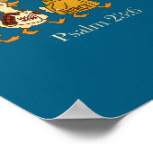 Güte Barmherzigkeit psalm 23_6 Gans christlicher G Poster (Ecke)