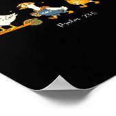 Güte Barmherzigkeit psalm 23_6 Gans christlicher G Poster (Ecke)