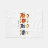 Güte Barmherzigkeit Psalm 23_6 Lustige Gans Christ Fleecedecke (Vorderseite (Horizontal))