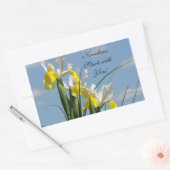Güte beginnt mit Dir! Aufkleber Blue Sky Irises (Umschlag)
