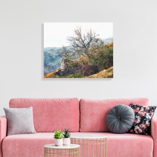 GUTE BERGLANDSCHAFT LEINWANDDRUCK (Insitu (Wohnzimmer))
