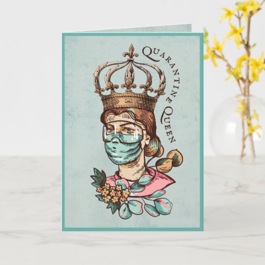 Gute Besserung | Förderung | Covid 19 Corona-Virus Karte (Gelbe Blume)