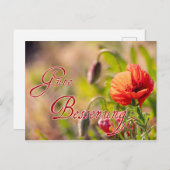 Gute Besserung für lieben Menschen! Postkarte (Vorne/Hinten)