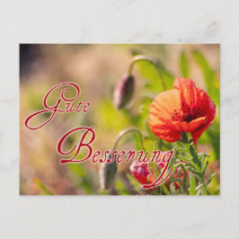 Gute Besserung für lieben Menschen! Postkarte