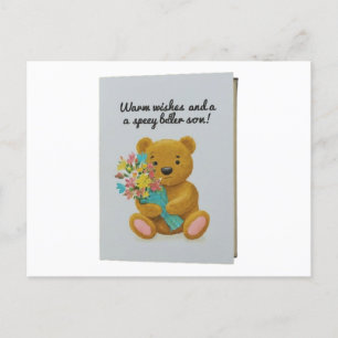 "Gute Besserung" Grußkarte Postkarte