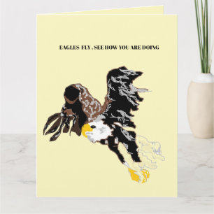 Gute-Besserung-Grußkarte: Weißkopfseeadler Karte