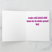 Gute Besserung Karte (Innenseite)