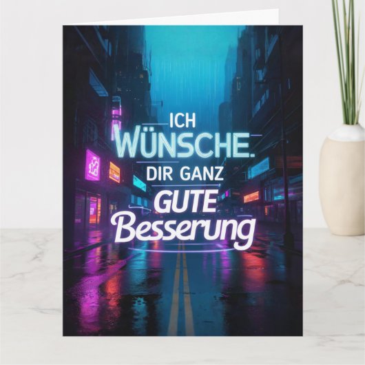 Gute Besserung Karte (Vorderseite)
