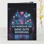 Gute Besserung Karte (Gelbe Blume)