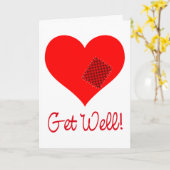 Gute Besserung! Karte (Gelbe Blume)