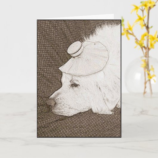 Gute Besserung Karte (Gelbe Blume)