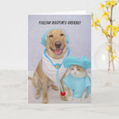 Gute Besserung! Karte (Gelbe Blume)