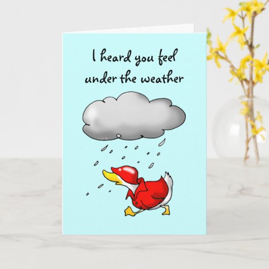 gute besserung karte (Gelbe Blume)