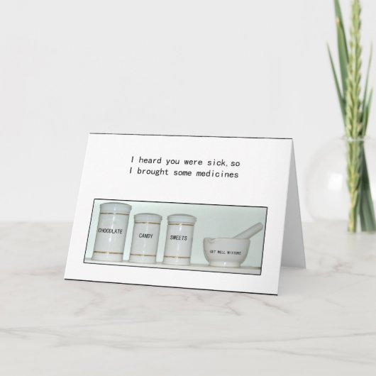 Gute Besserung Karte (Vorderseite)