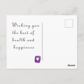 Gute Besserung Postkarte (Rückseite)