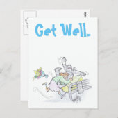 Gute Besserung. Postkarte (Vorne/Hinten)
