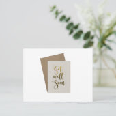 Gute Besserung Postkarte (Stehend Vorderseite)